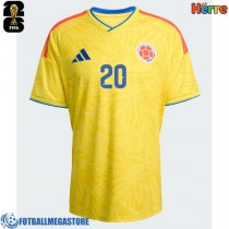 Fotballdrakt Herre Colombia Juan Fernando Quintero #20 Hjemmedrakt VM 2026 Kortermet